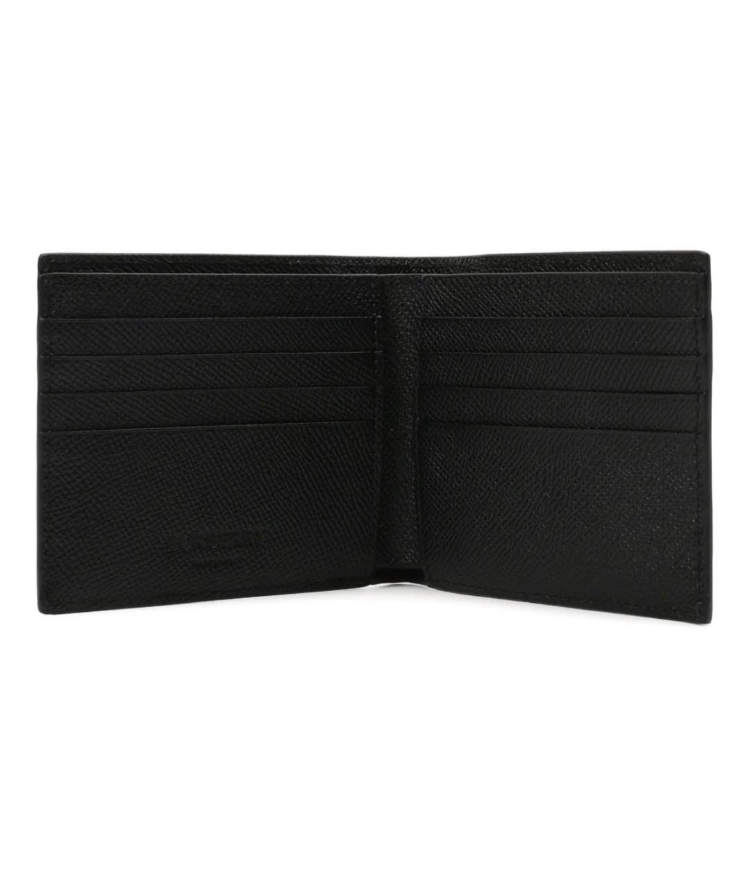 BURBERRY Черный кожаный кошелек, фото 3