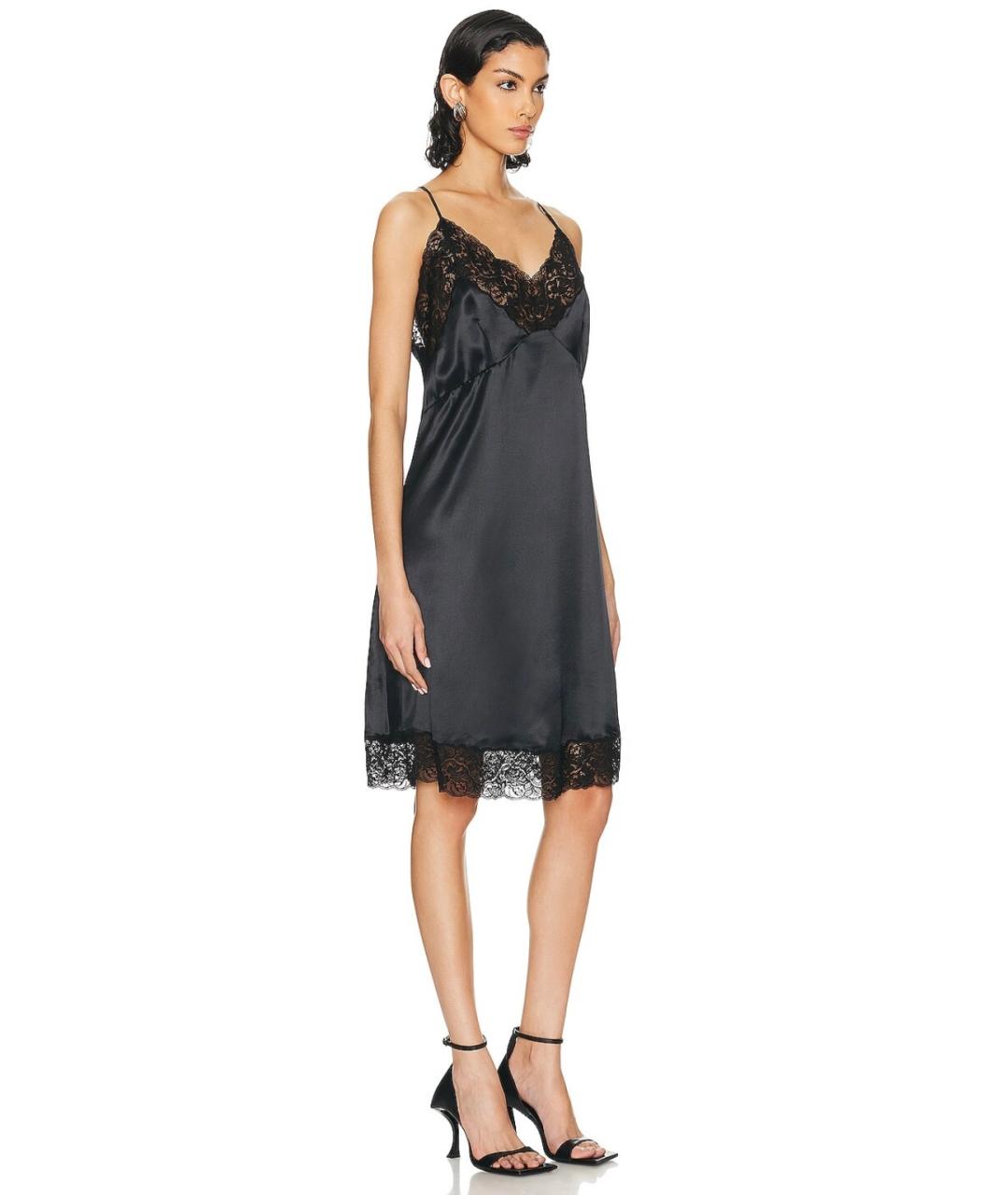 BALENCIAGA Черное вискозное коктейльное платье, фото 5