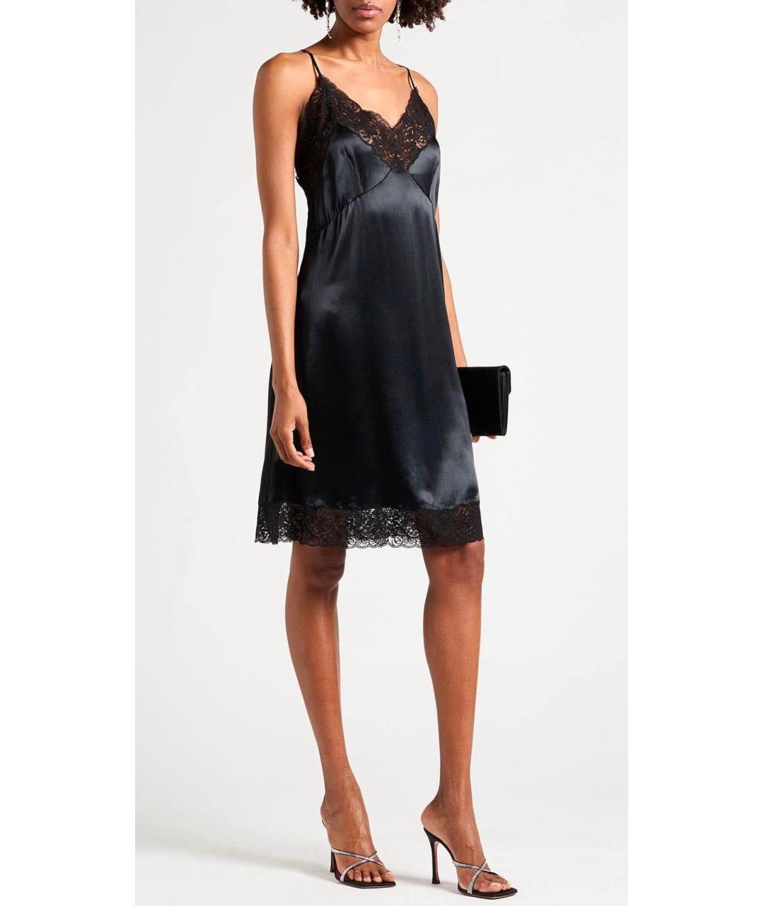 BALENCIAGA Черное вискозное коктейльное платье, фото 2