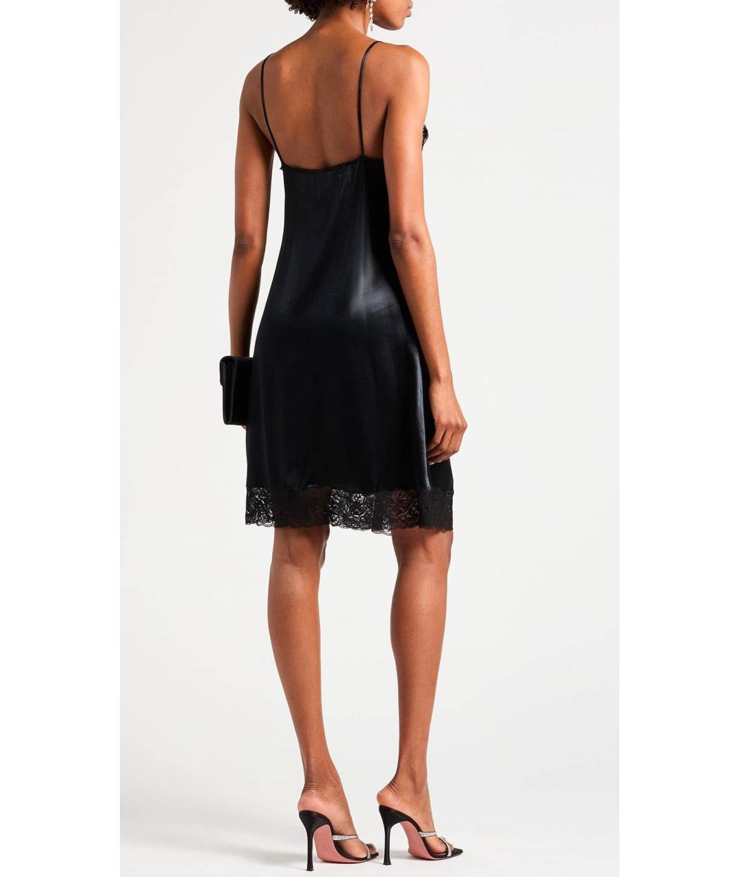 BALENCIAGA Черное вискозное коктейльное платье, фото 3