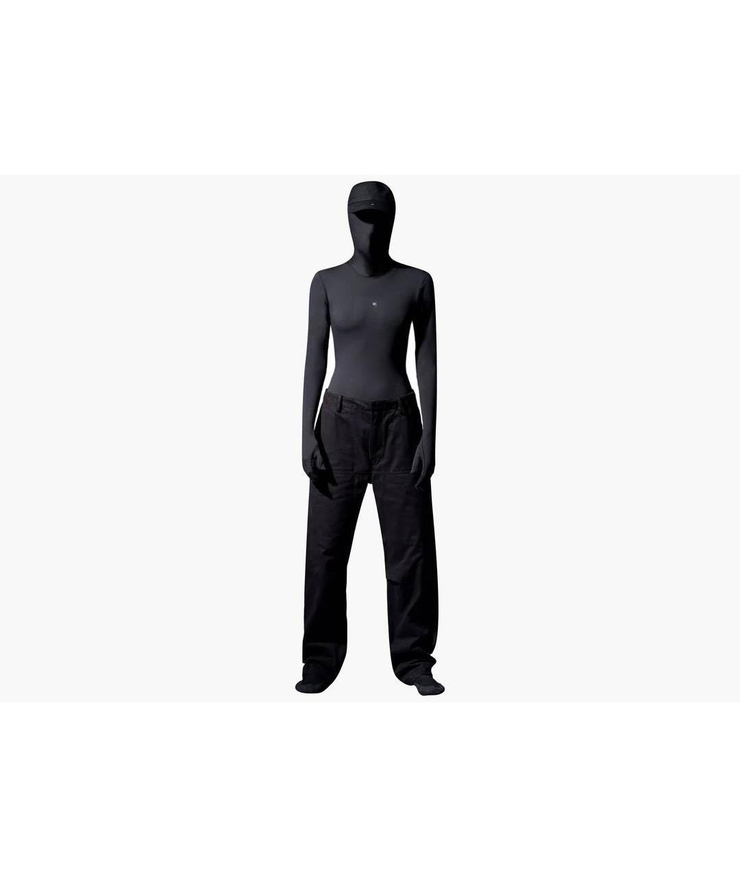 YEEZY Черные хлопковые повседневные брюки, фото 6