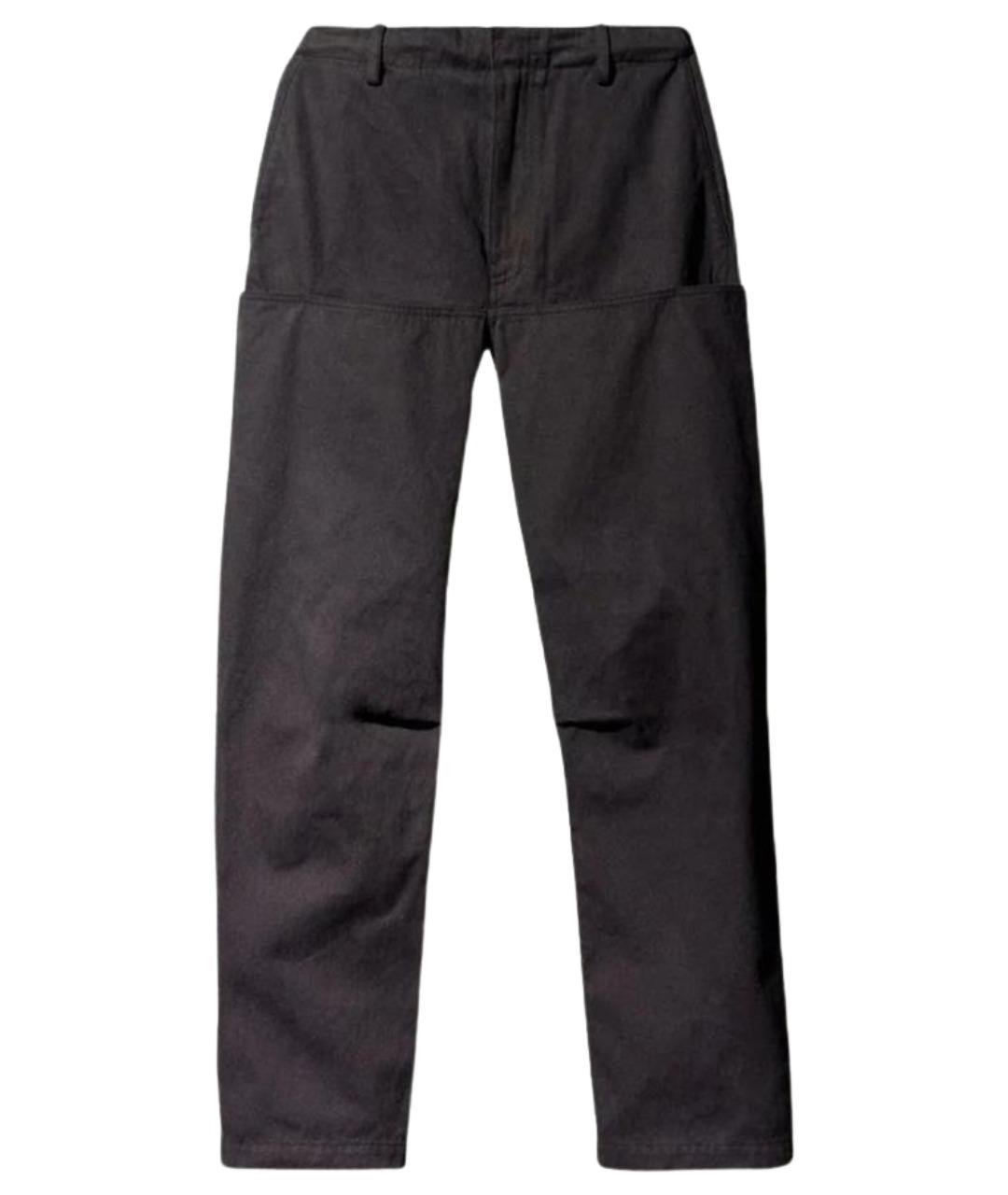 YEEZY Черные хлопковые повседневные брюки, фото 1