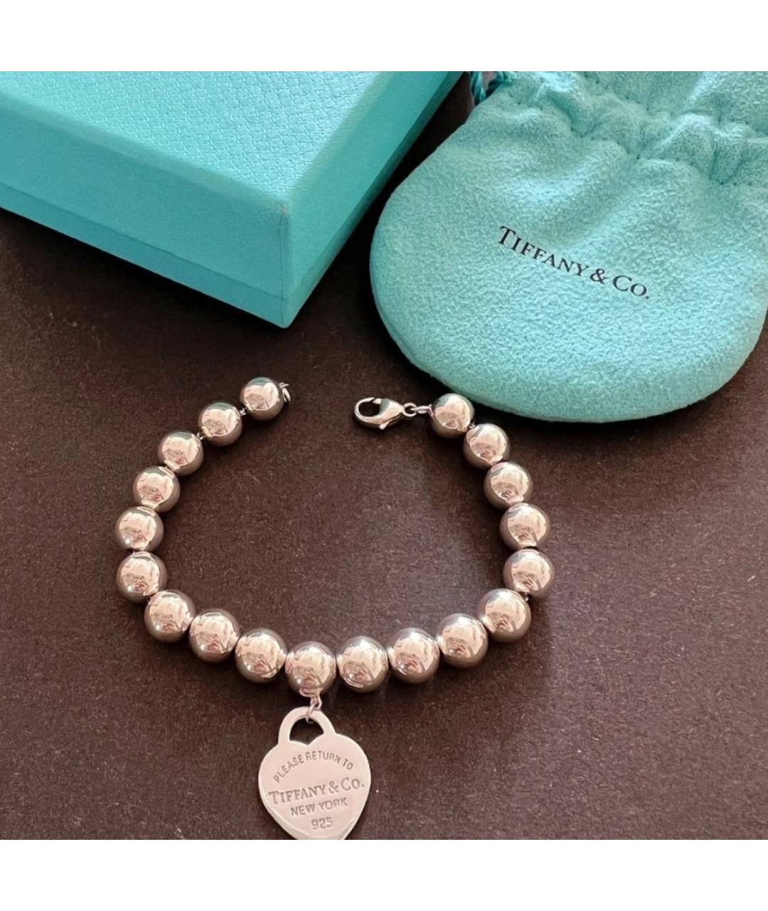 TIFFANY&CO Серебрянный серебряный браслет, фото 6