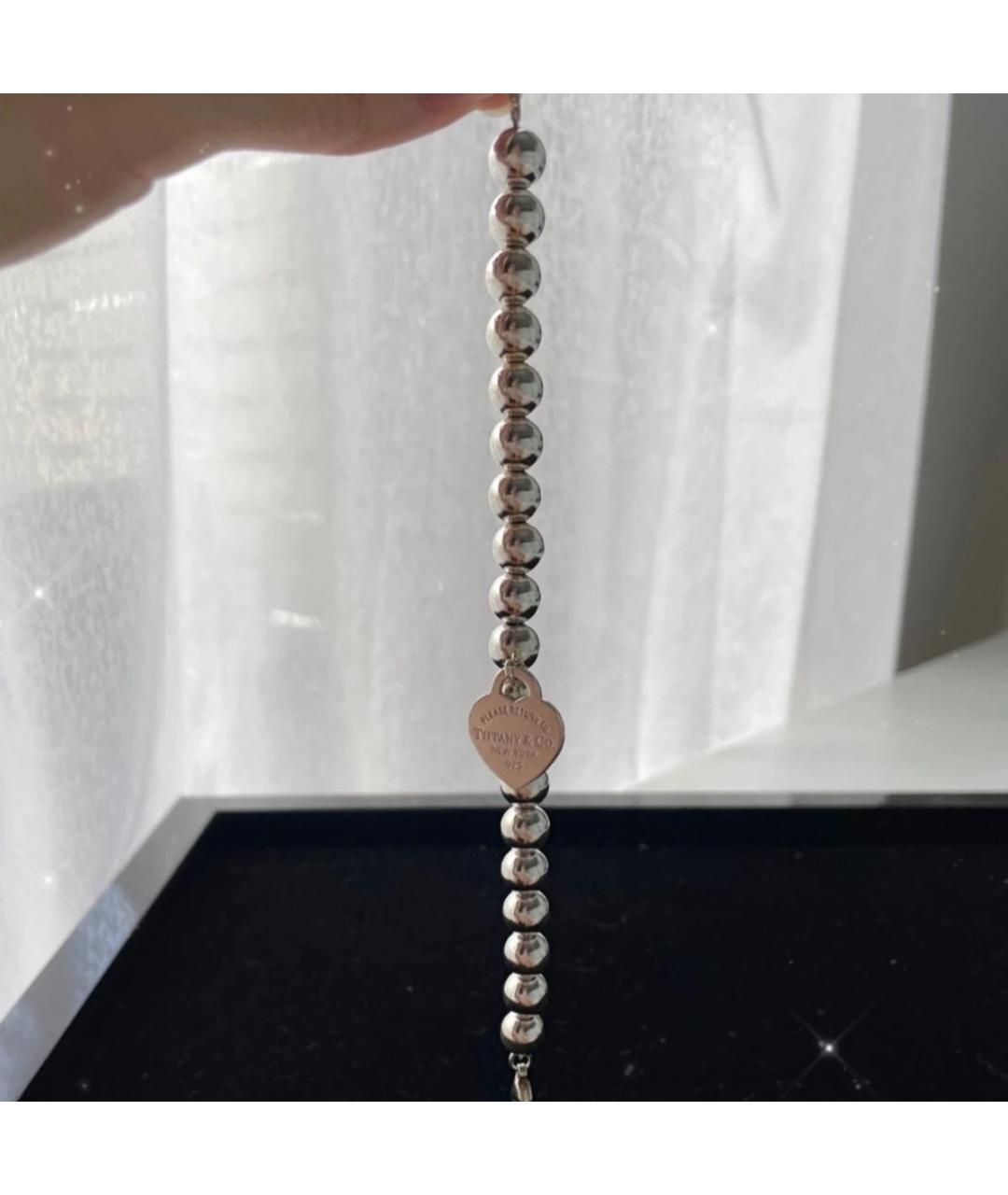 TIFFANY&CO Серебрянный серебряный браслет, фото 5