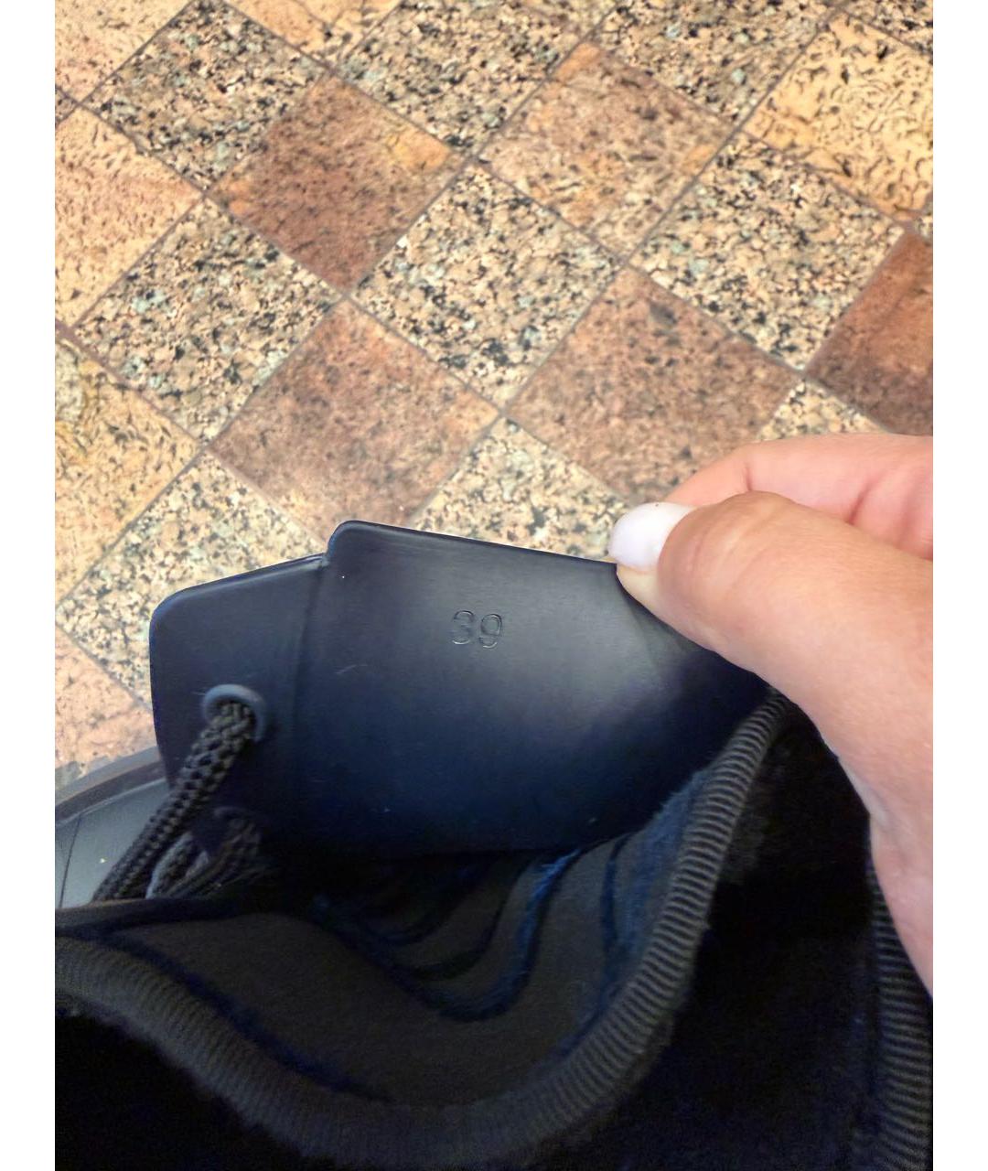 CHRISTIAN DIOR Темно-синие резиновые ботинки, фото 5