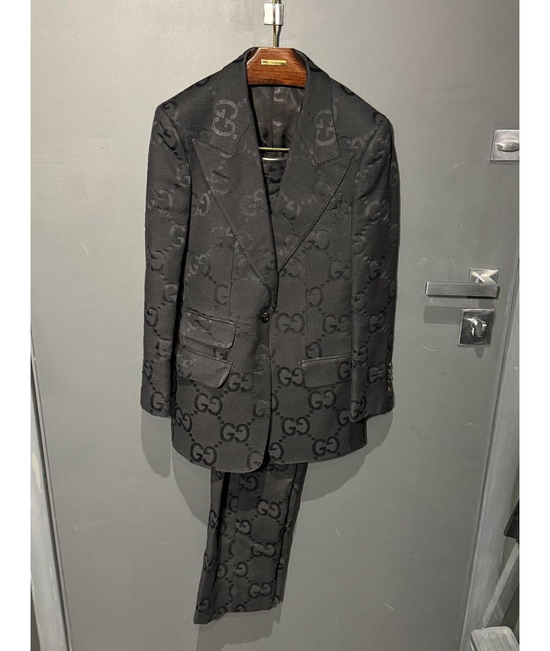 GUCCI Черный хлопковый костюм с брюками, фото 5