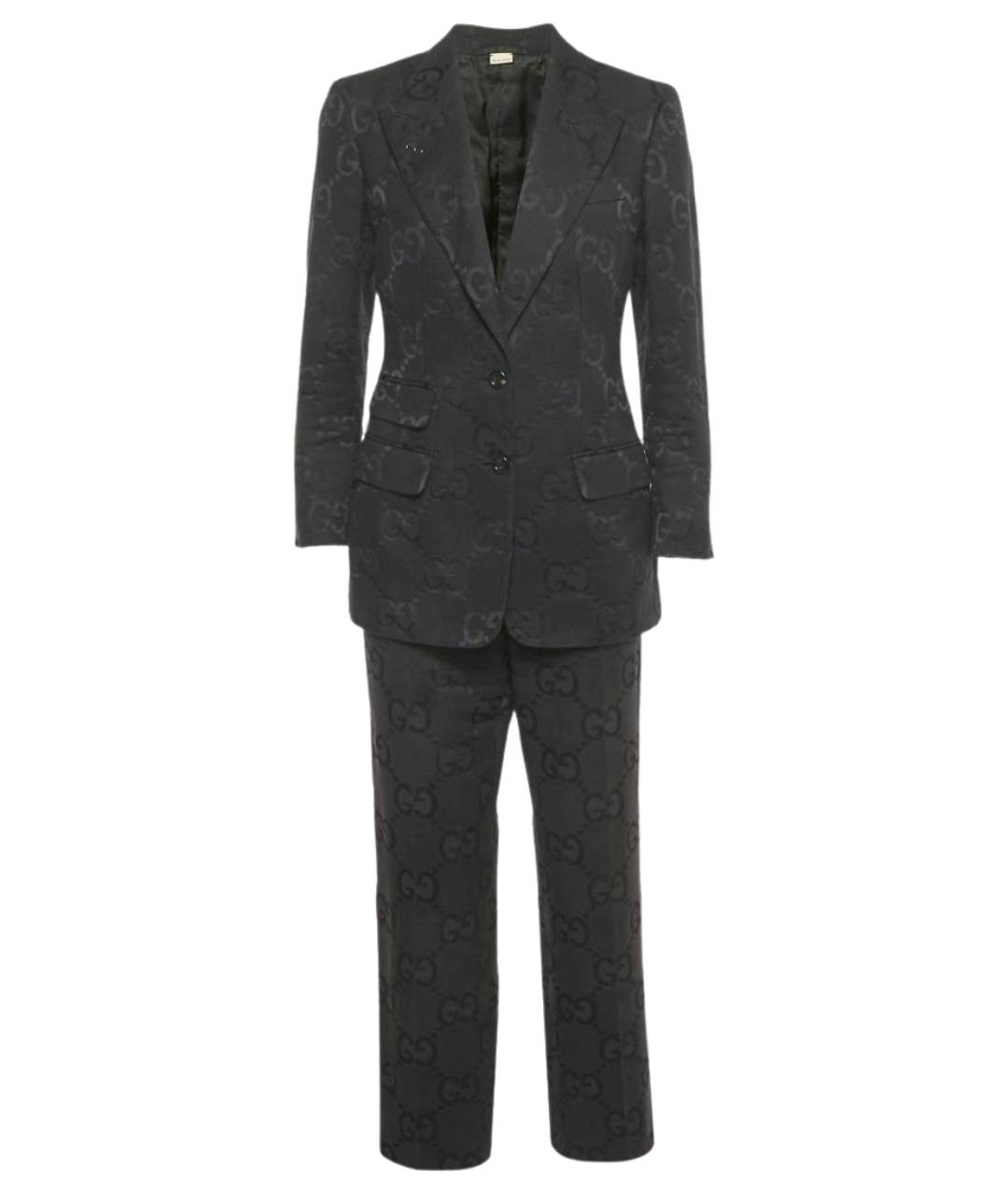 GUCCI Черный хлопковый костюм с брюками, фото 1