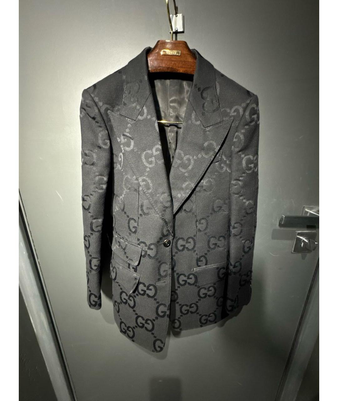 GUCCI Черный хлопковый костюм с брюками, фото 2