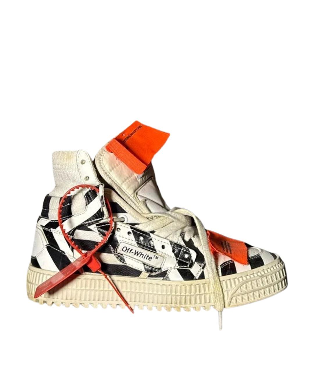 OFF-WHITE Мульти кожаные кеды, фото 1