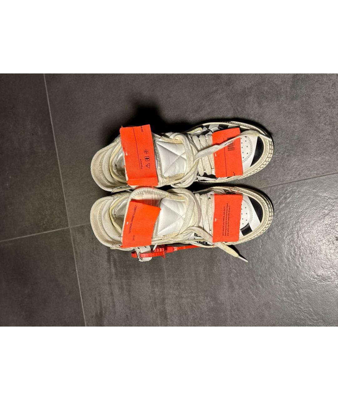 OFF-WHITE Мульти кожаные кеды, фото 2