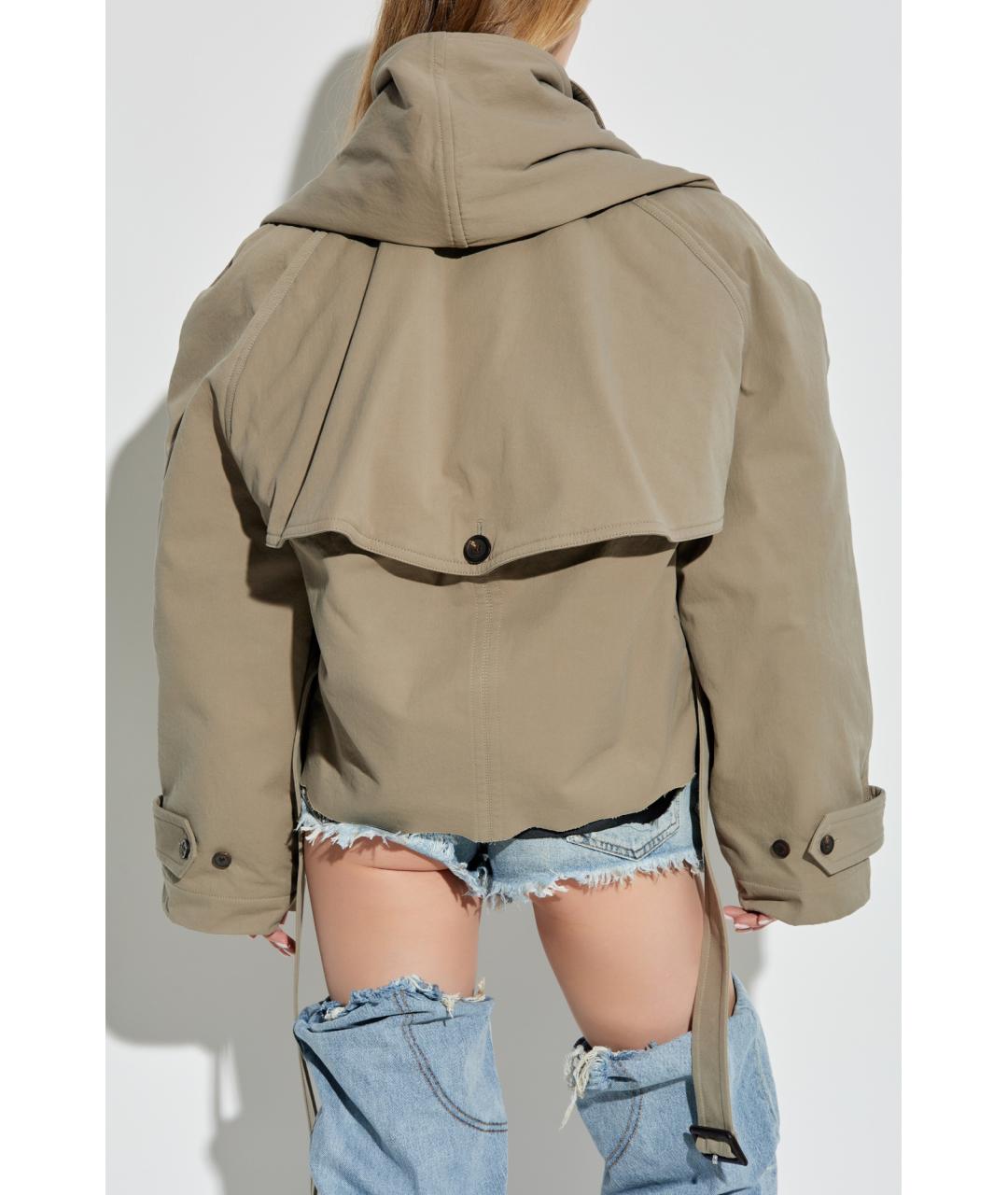BALENCIAGA Бежевая хлопковая куртка, фото 7