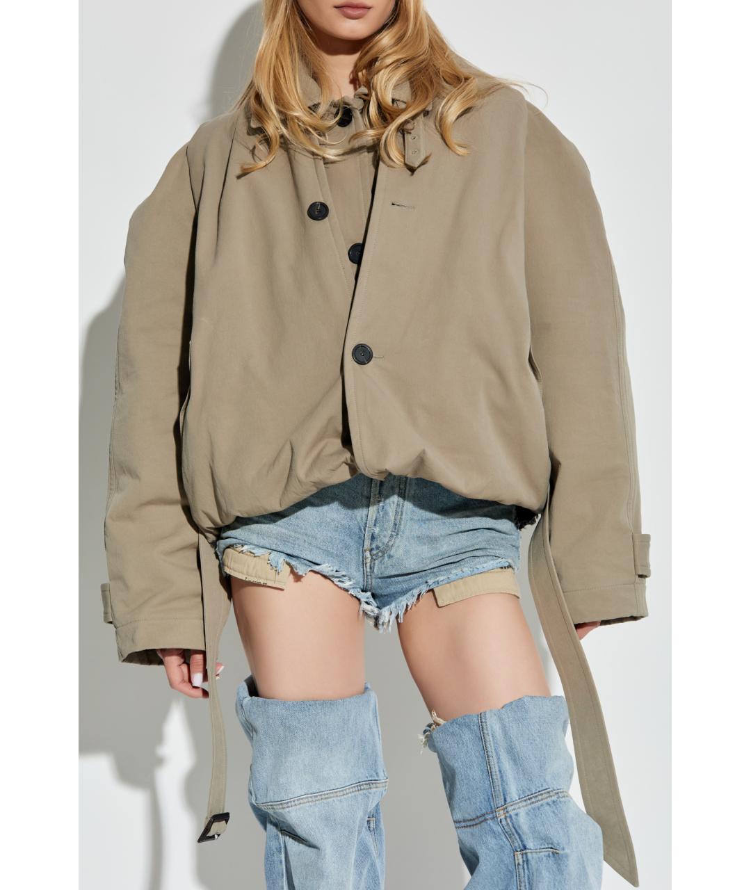 BALENCIAGA Бежевая хлопковая куртка, фото 6