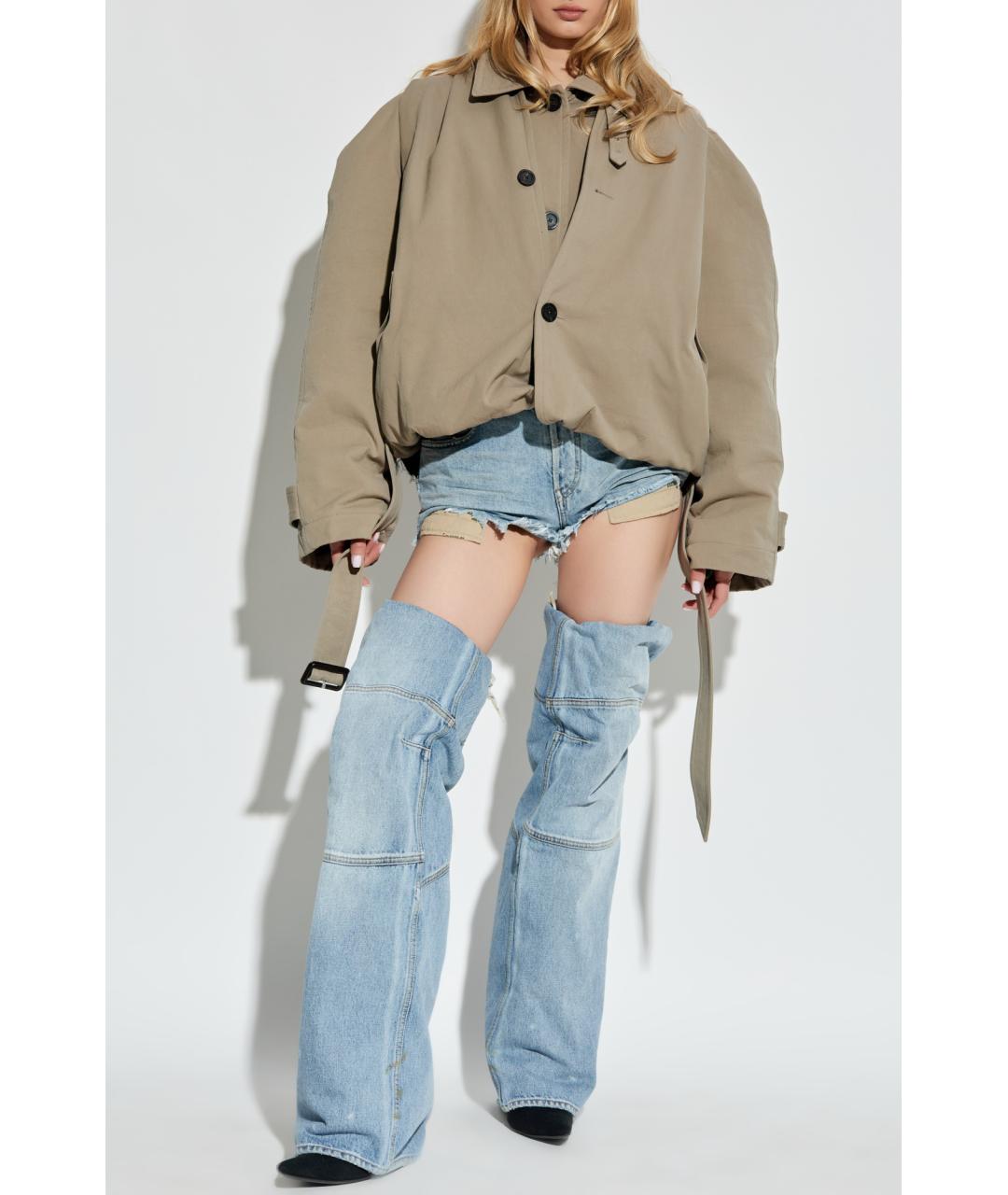 BALENCIAGA Бежевая хлопковая куртка, фото 5