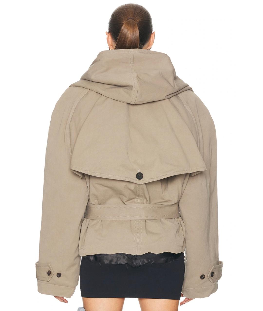 BALENCIAGA Бежевая хлопковая куртка, фото 9