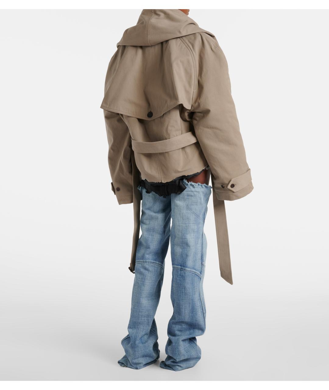 BALENCIAGA Бежевая хлопковая куртка, фото 4