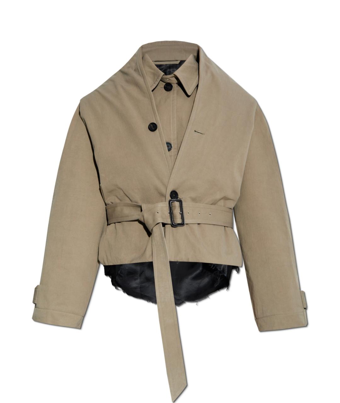 BALENCIAGA Бежевая хлопковая куртка, фото 1