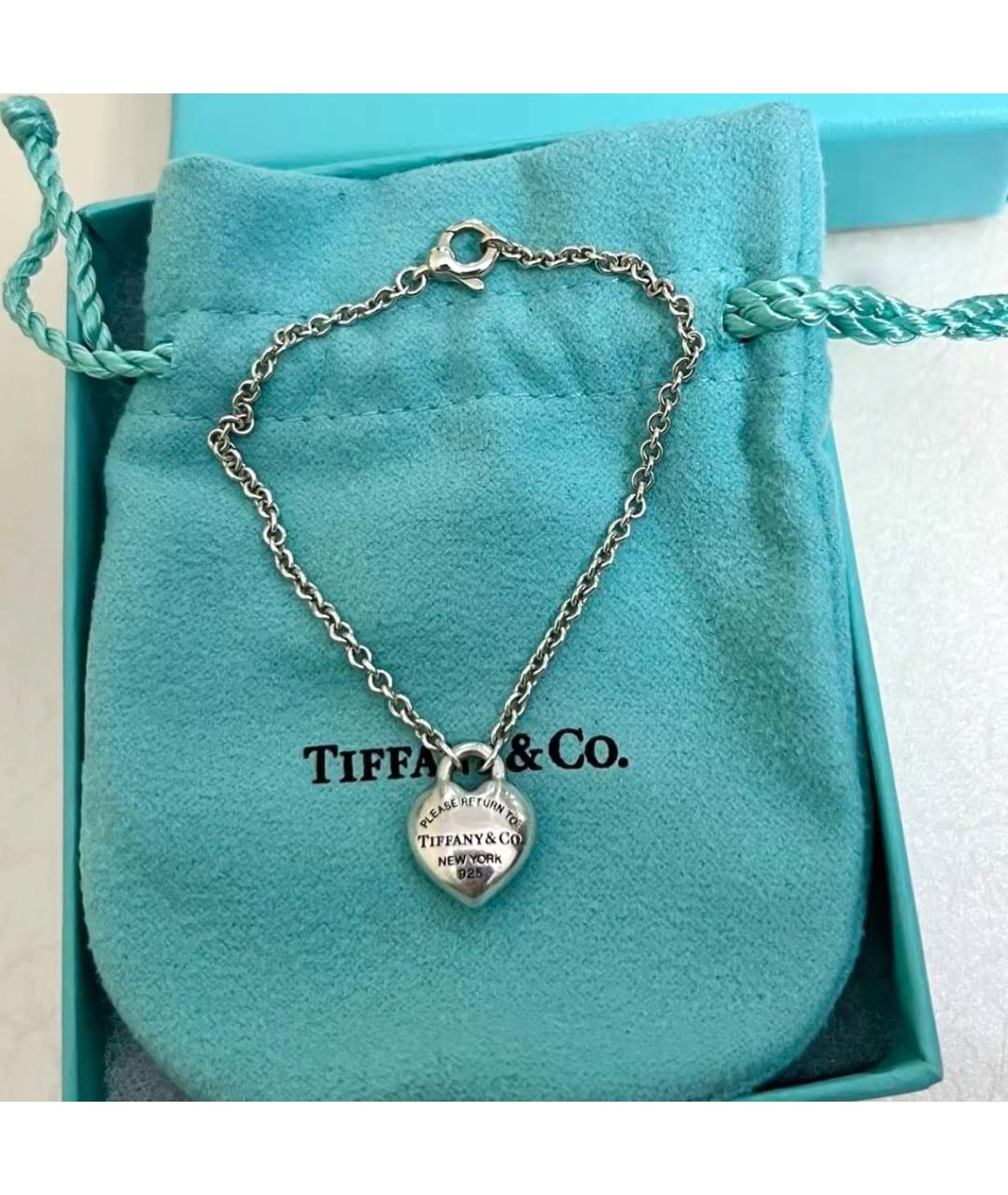 TIFFANY&CO Серебрянный серебряный браслет, фото 4