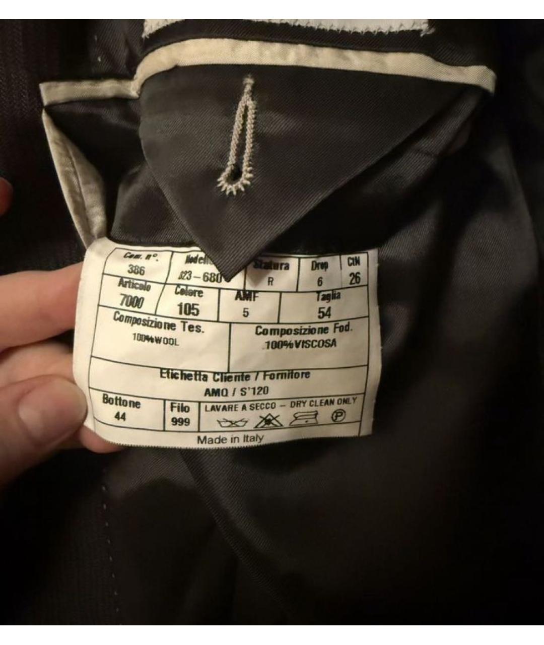 ALEXANDER MCQUEEN Серый шерстяной пиджак, фото 5