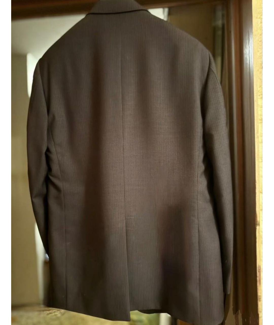 ALEXANDER MCQUEEN Серый шерстяной пиджак, фото 2