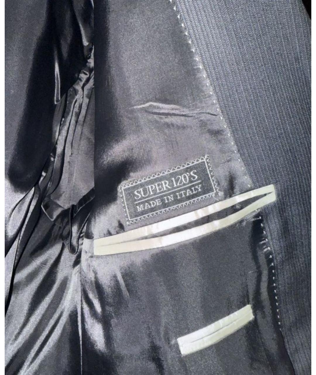 ALEXANDER MCQUEEN Серый шерстяной пиджак, фото 4