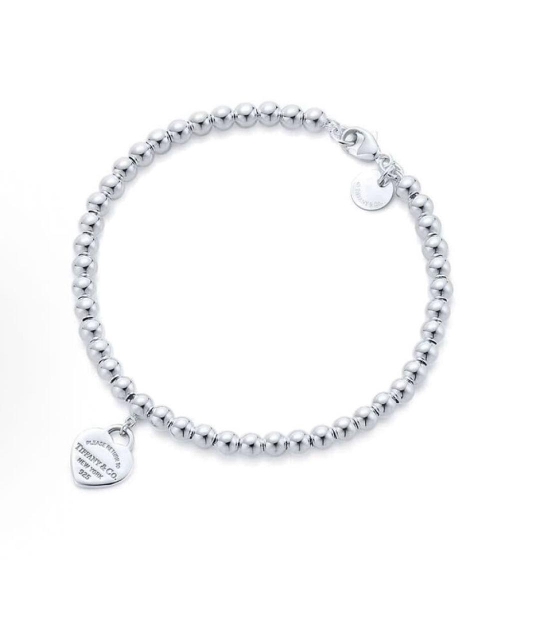 TIFFANY&CO Красный серебряный браслет, фото 2