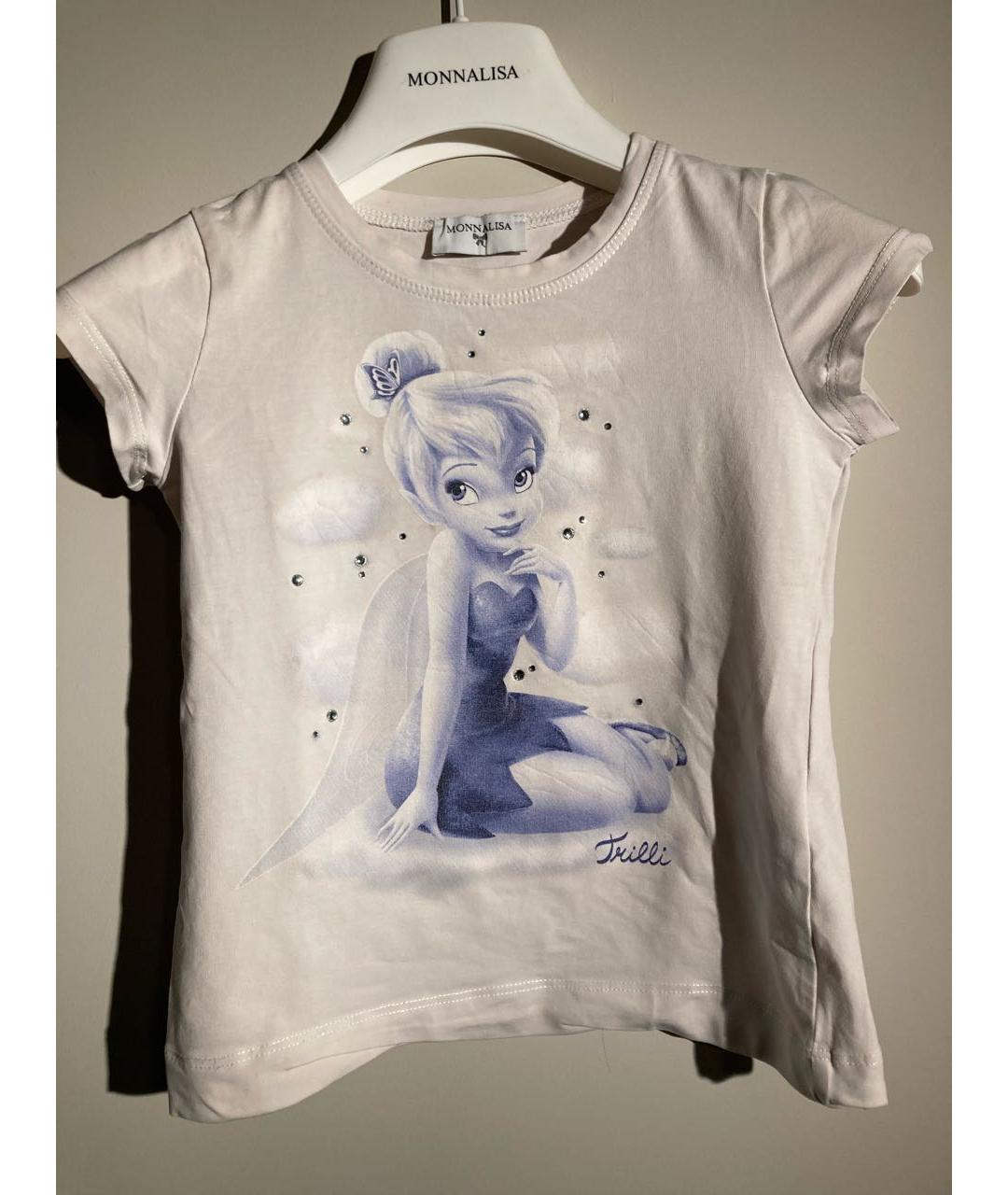 MONNALISA Белый хлопковый футболка / топ, фото 7