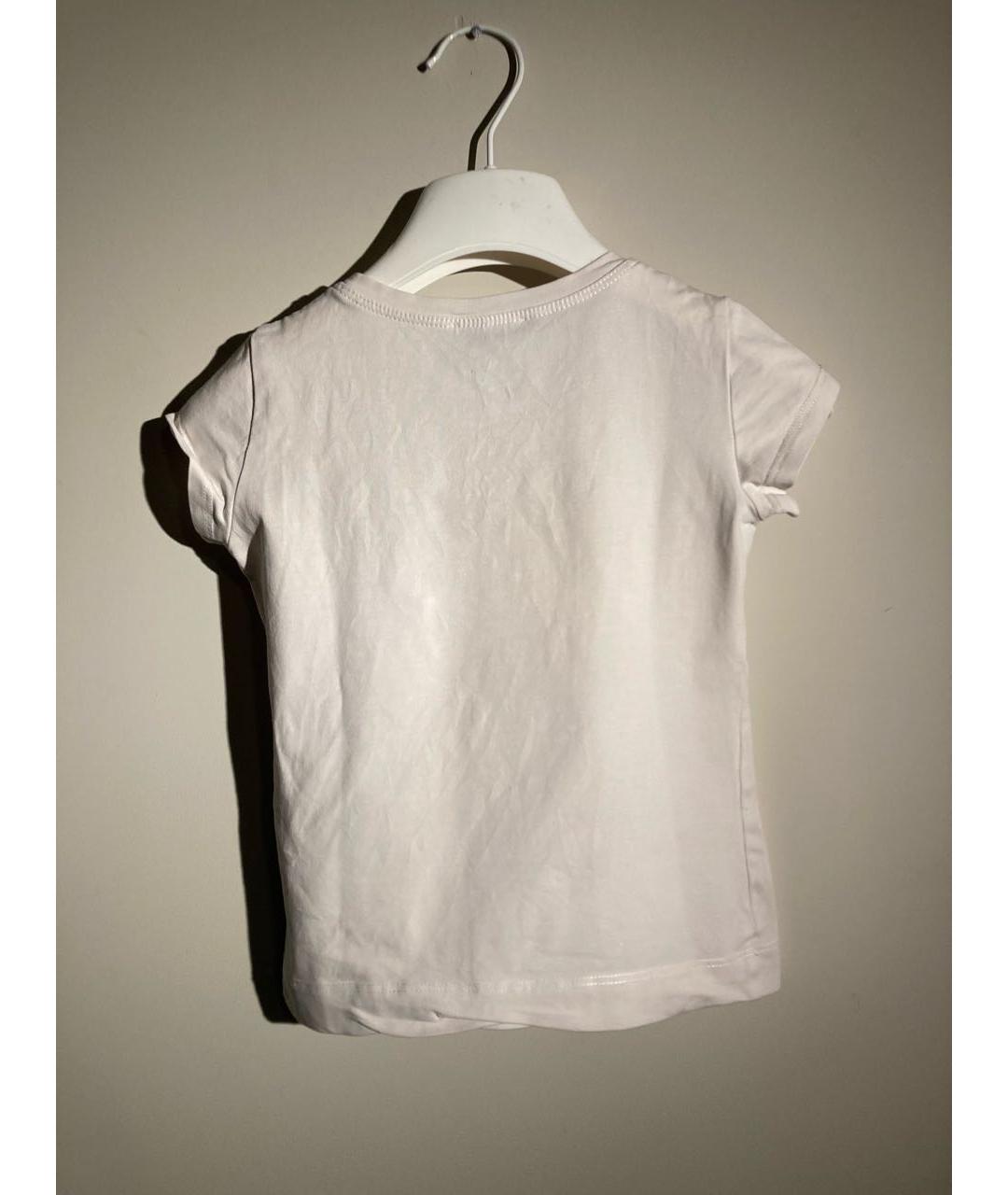 MONNALISA Белый хлопковый футболка / топ, фото 2