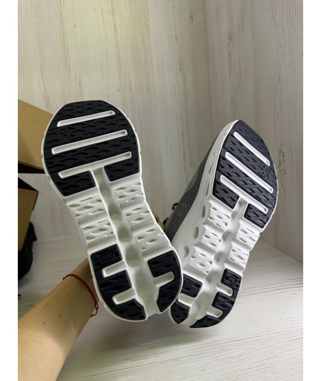 LOEWE Серые текстильные кроссовки, фото 4