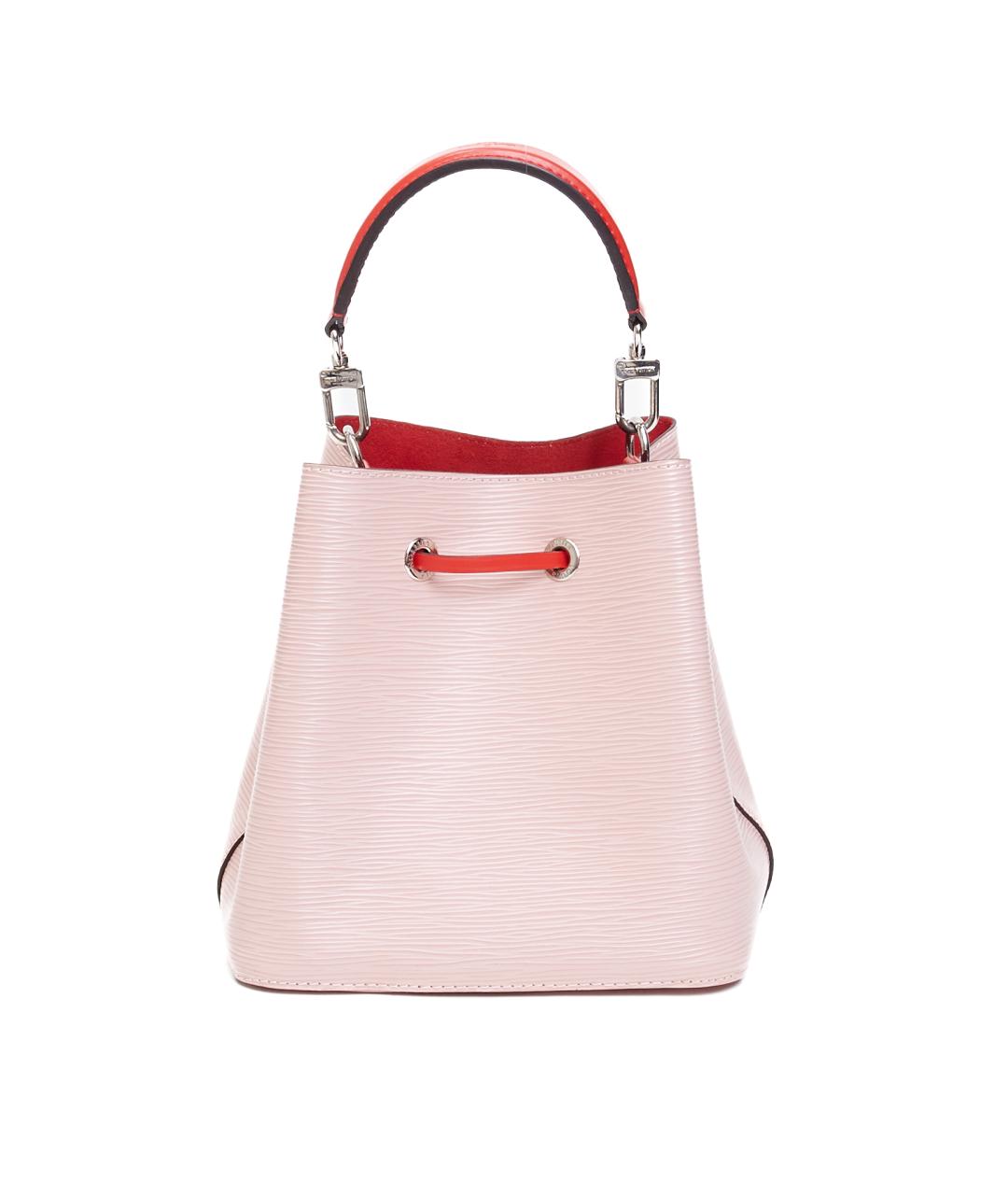 LOUIS VUITTON Розовая кожаная сумка с короткими ручками, фото 3