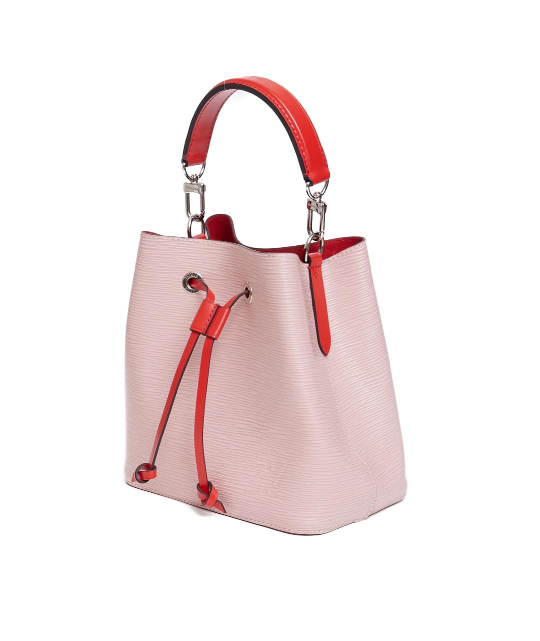 LOUIS VUITTON Розовая кожаная сумка с короткими ручками, фото 2