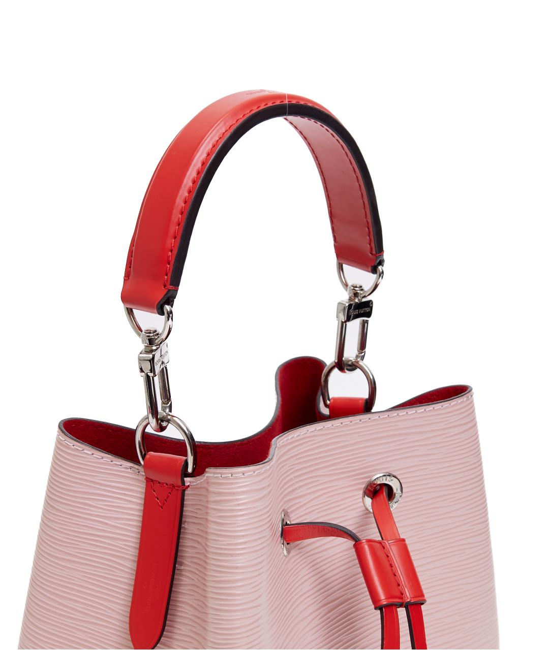 LOUIS VUITTON Розовая кожаная сумка с короткими ручками, фото 5