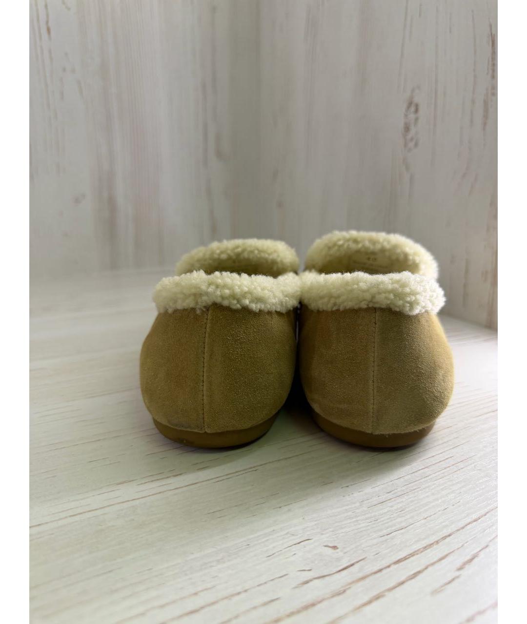 CELINE Бежевые замшевые лоферы, фото 8