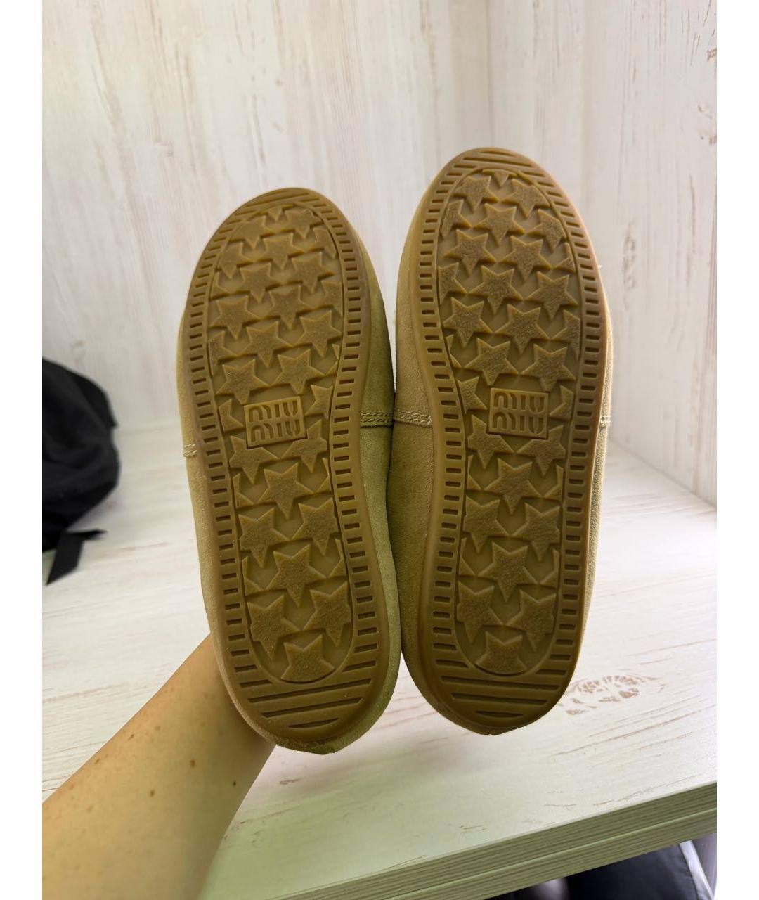 CELINE Бежевые замшевые лоферы, фото 7