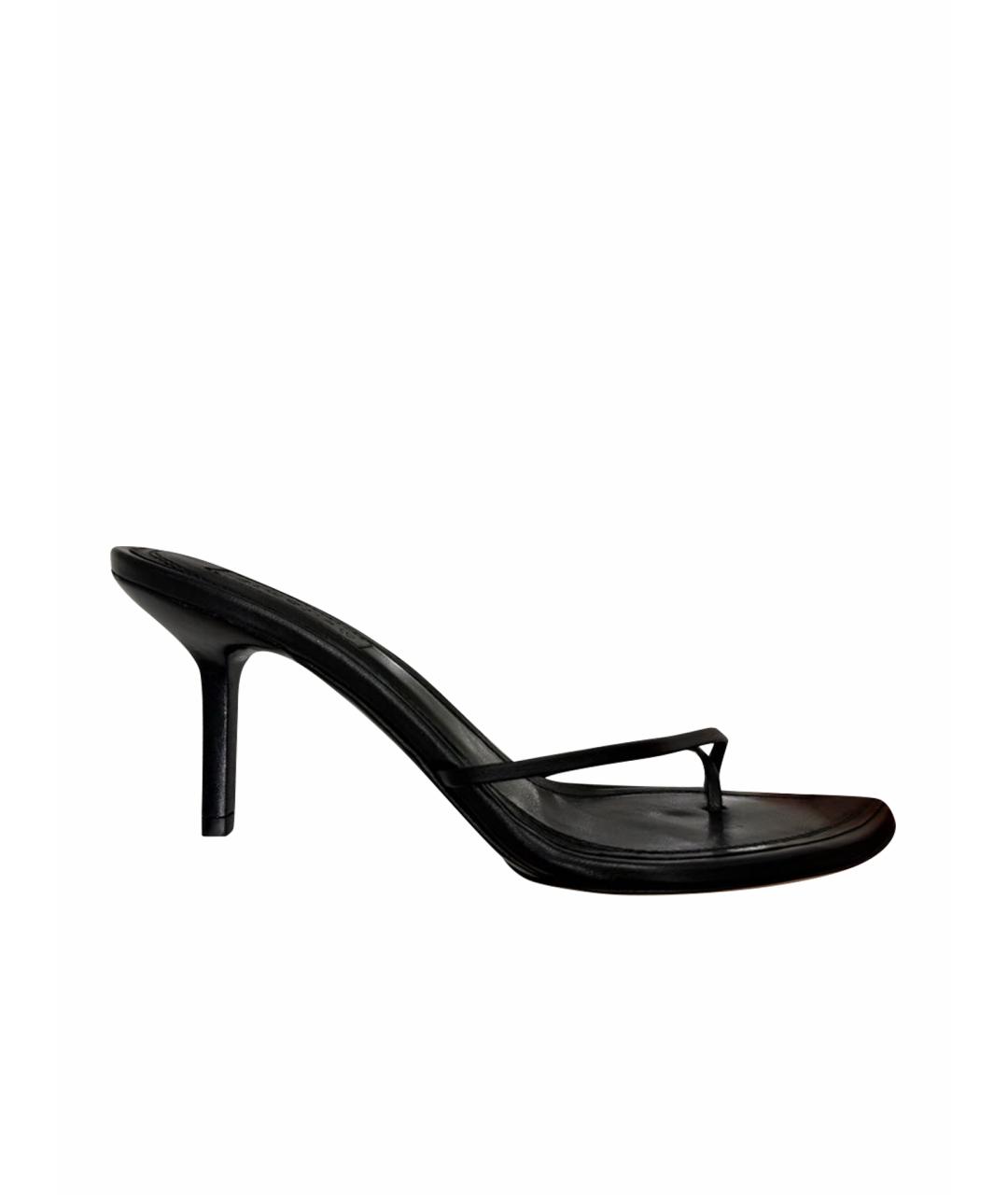 ARMARIUM Черные кожаные босоножки, фото 10