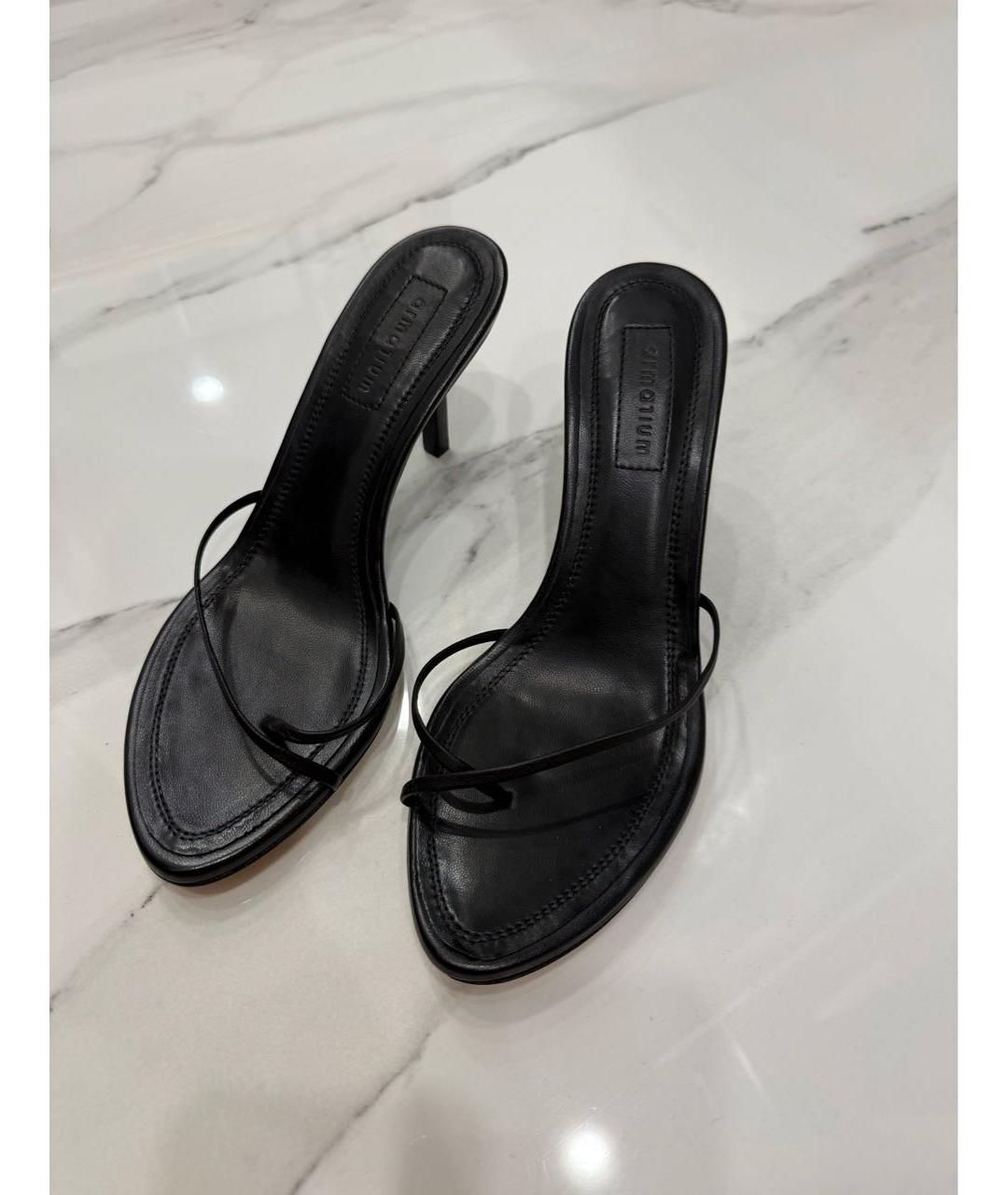 ARMARIUM Черные кожаные босоножки, фото 4