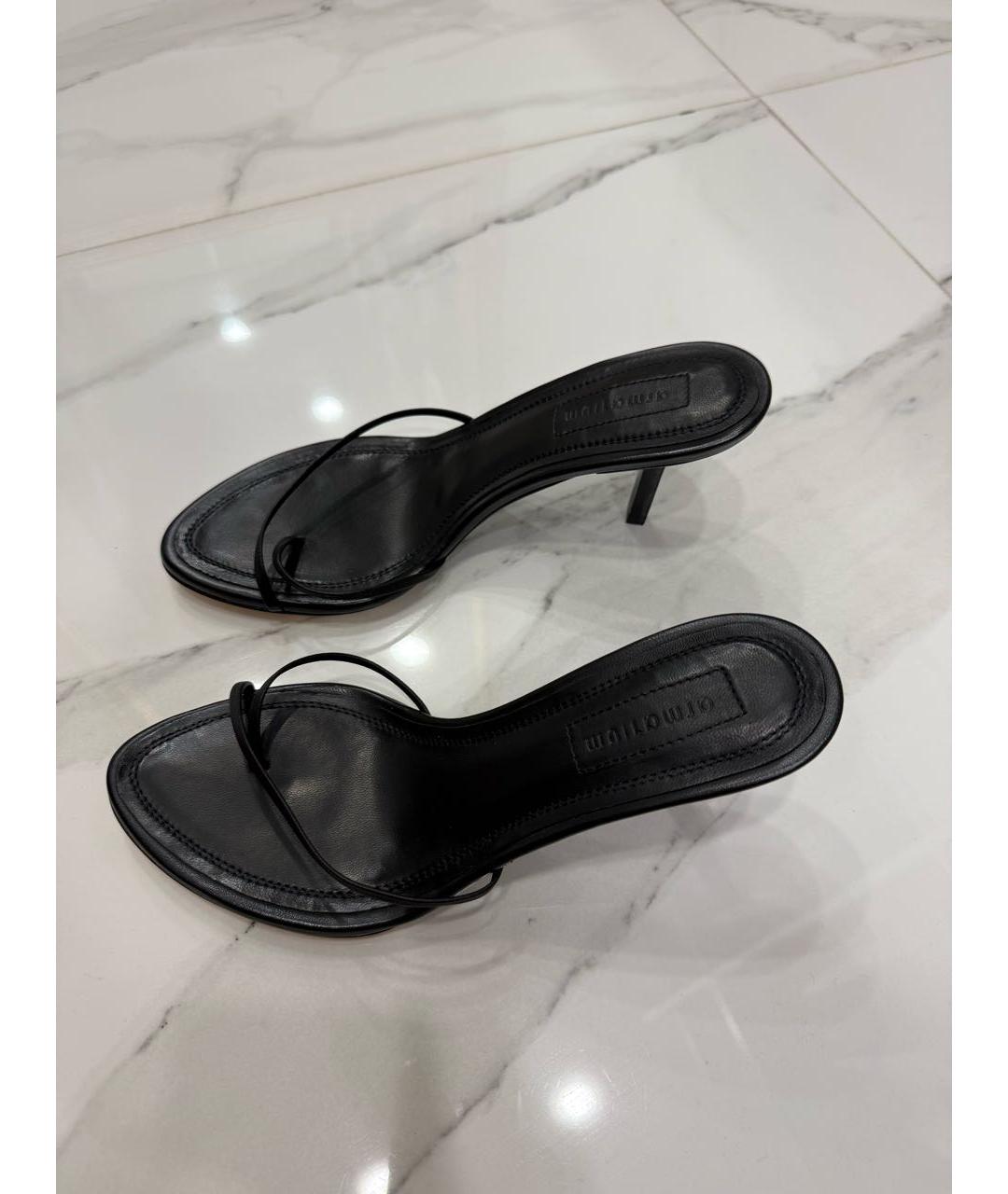 ARMARIUM Черные кожаные босоножки, фото 7