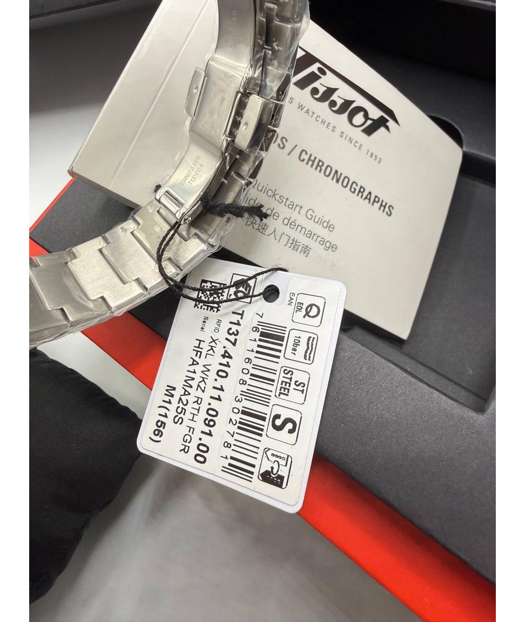 TISSOT Черные стальные часы, фото 4