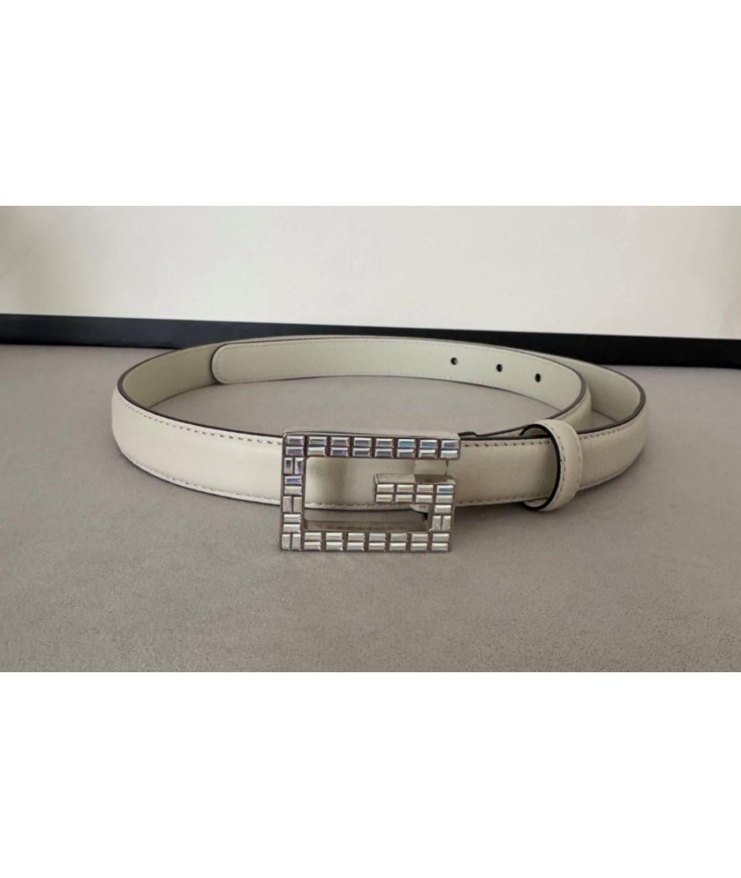 GUCCI Белый кожаный ремень, фото 7