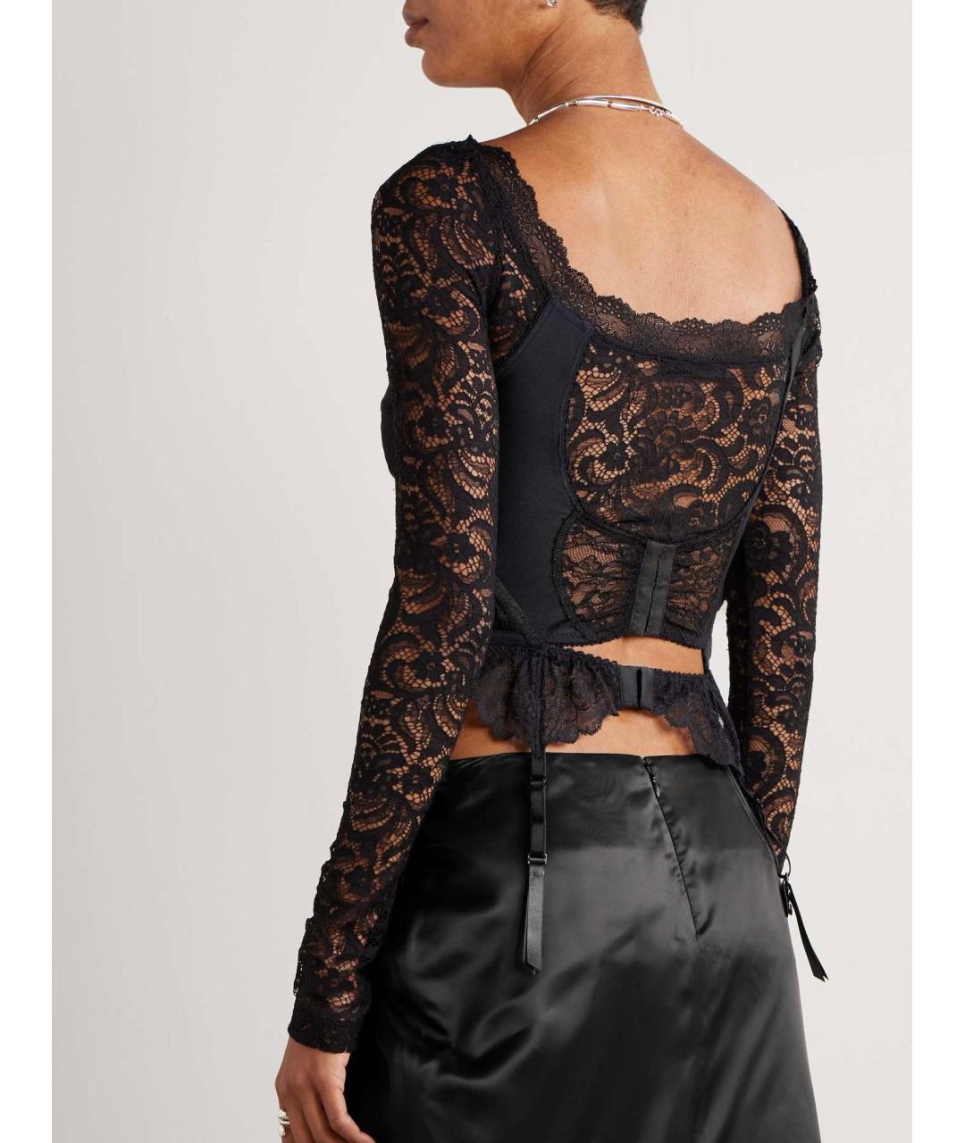 BALENCIAGA Черная вискозная блузы, фото 5