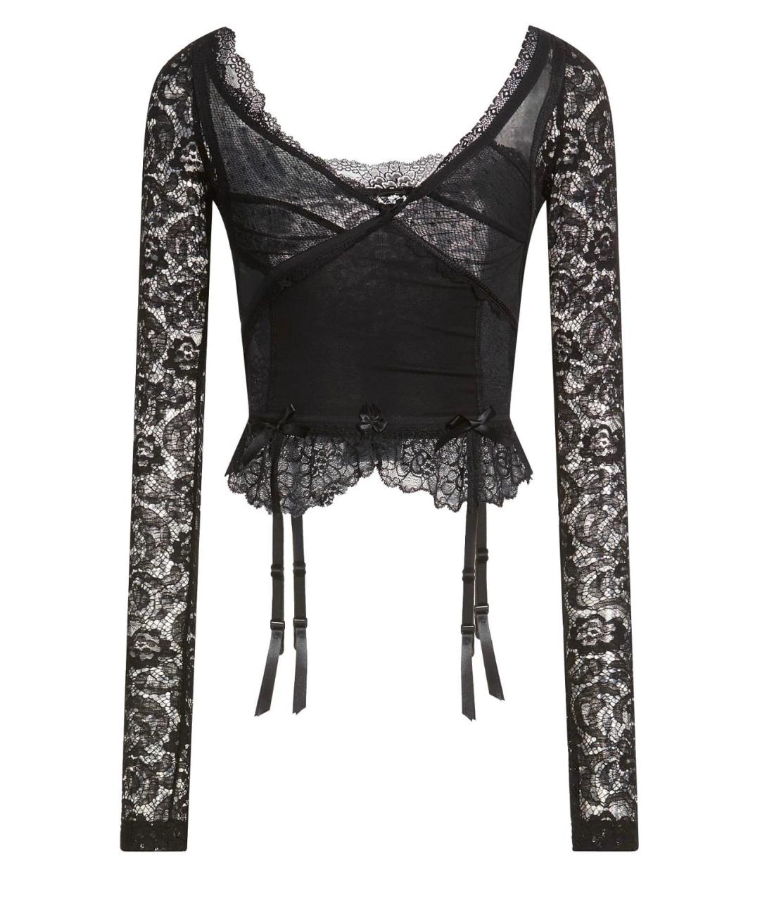 BALENCIAGA Черная вискозная блузы, фото 1