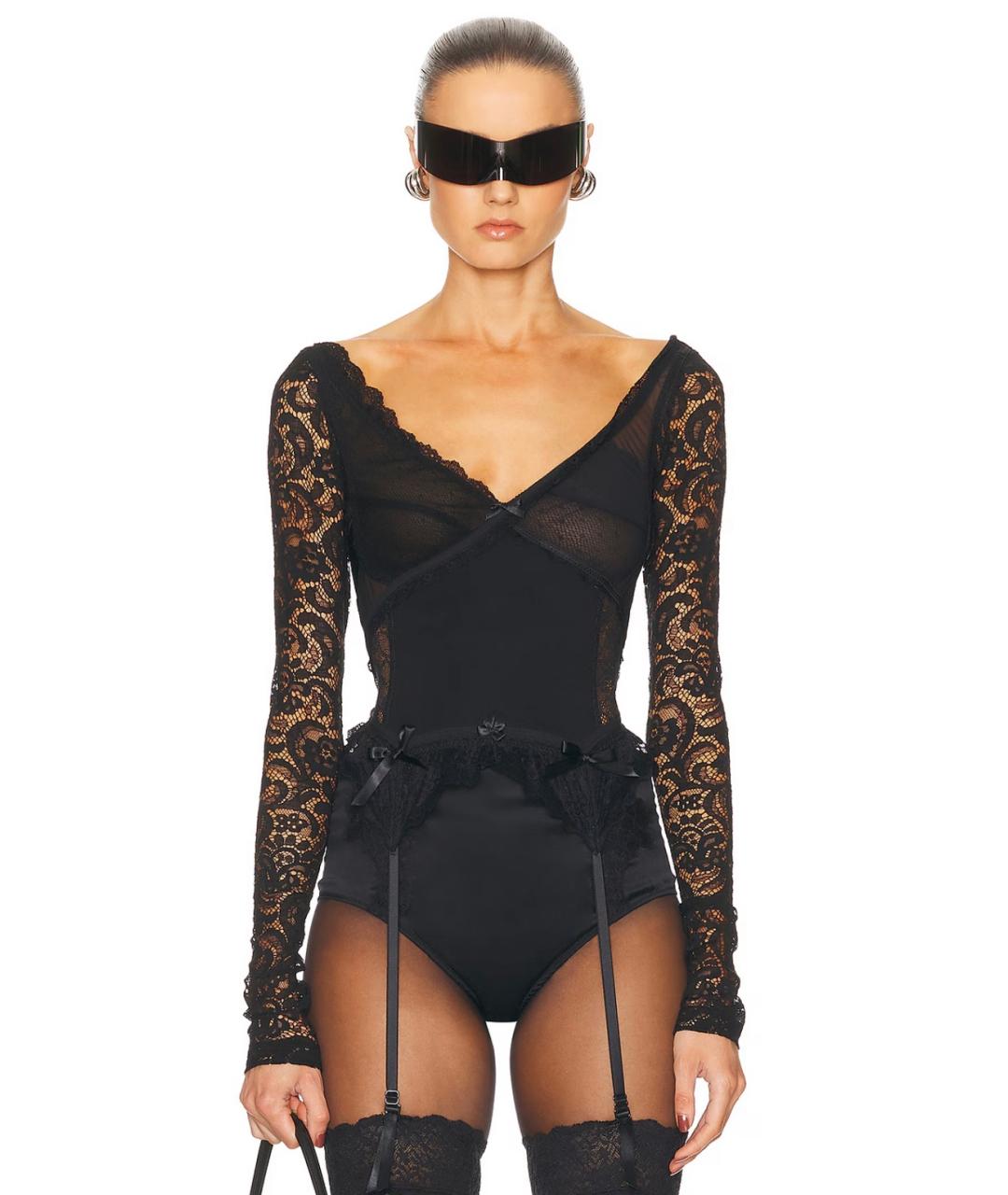 BALENCIAGA Черная вискозная блузы, фото 8