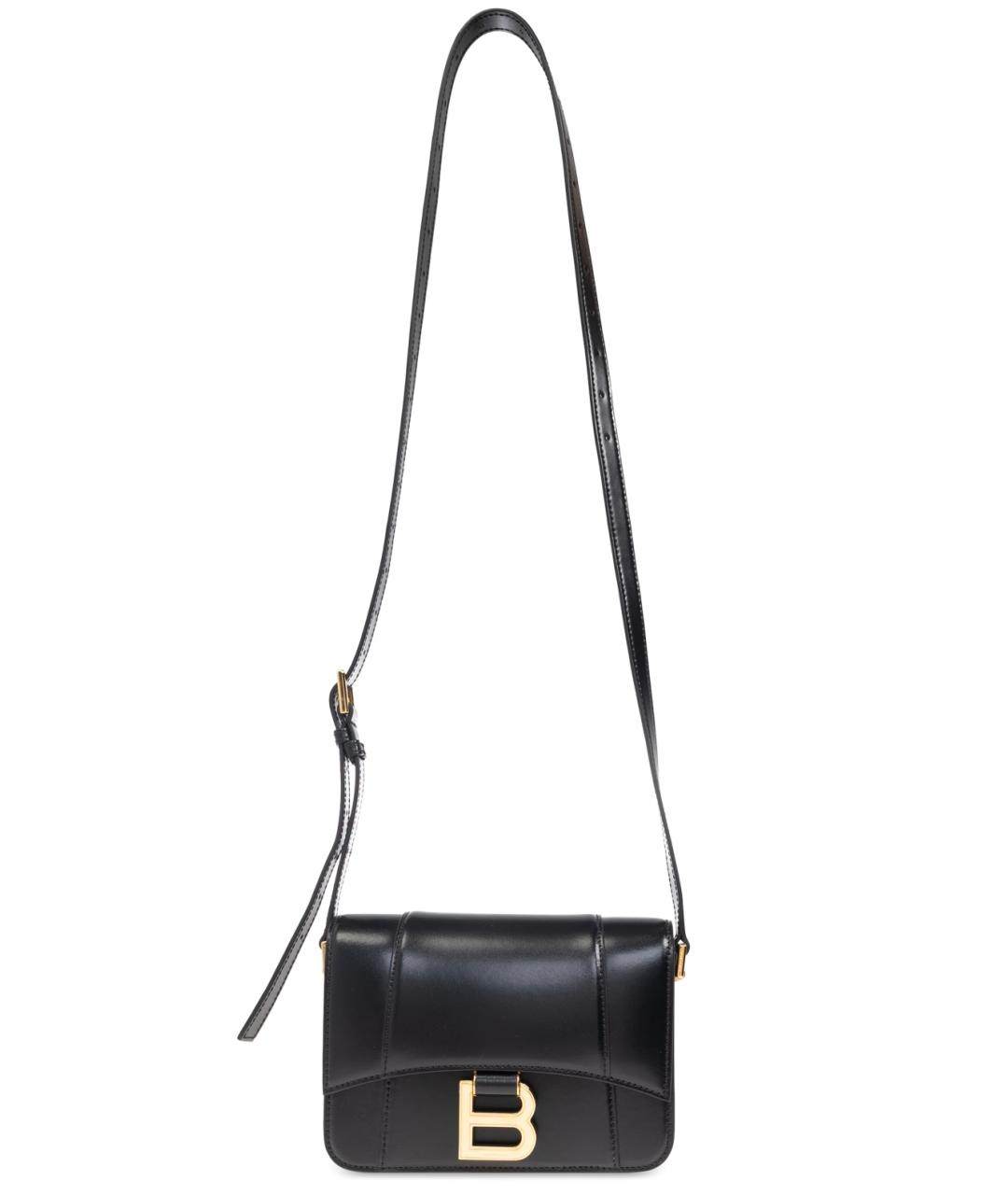 BALENCIAGA Черная кожаная сумка через плечо, фото 2