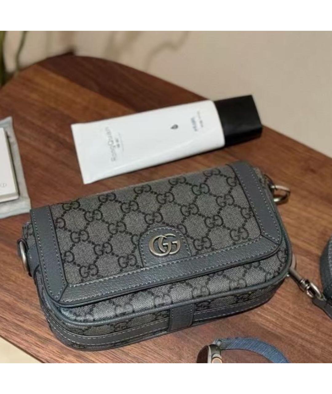 GUCCI Серая сумка через плечо, фото 2