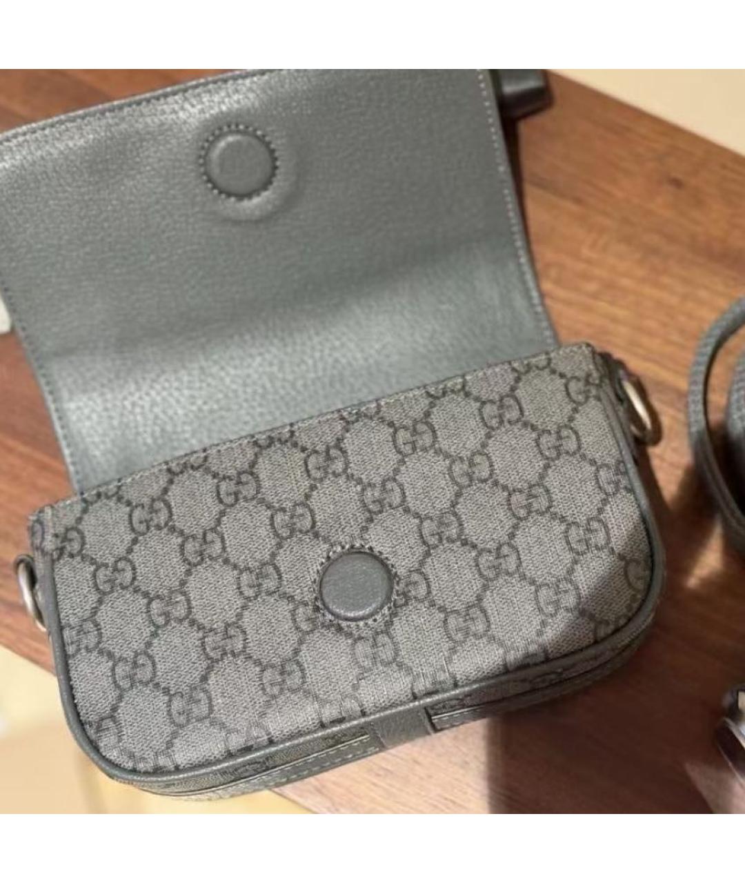 GUCCI Серая сумка через плечо, фото 4
