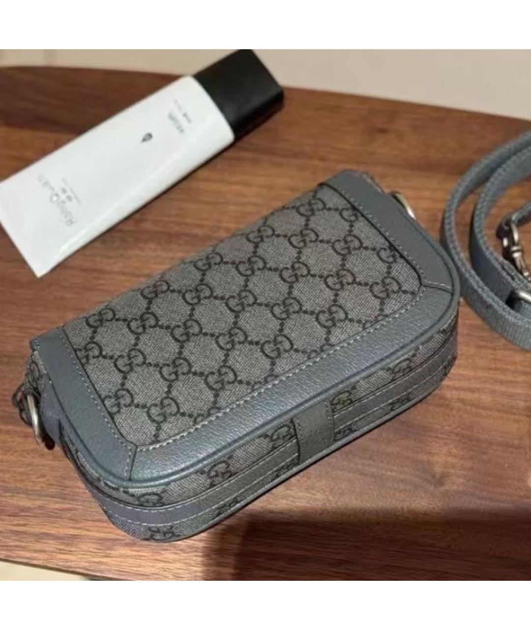 GUCCI Серая сумка через плечо, фото 3