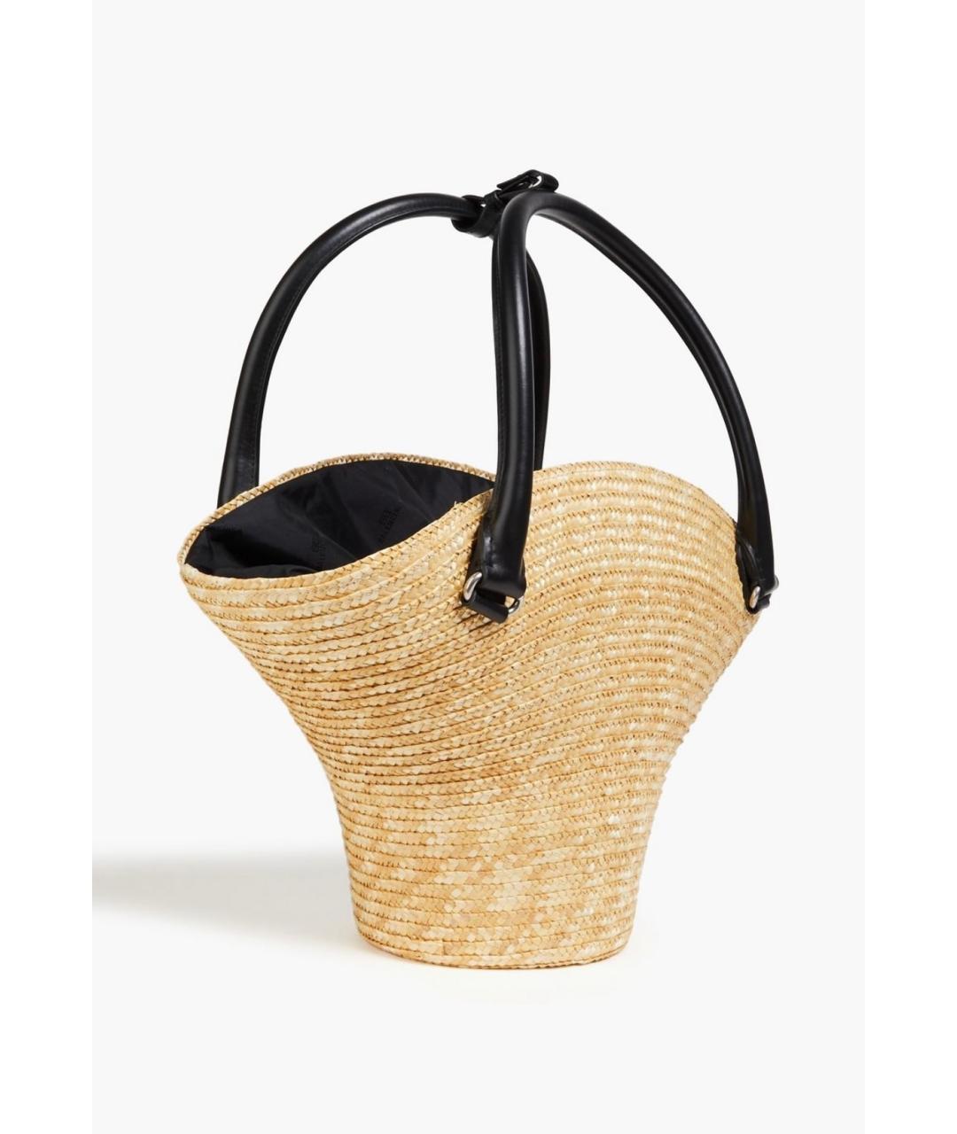 BALENCIAGA Бежевая пелетеная сумка с короткими ручками, фото 3