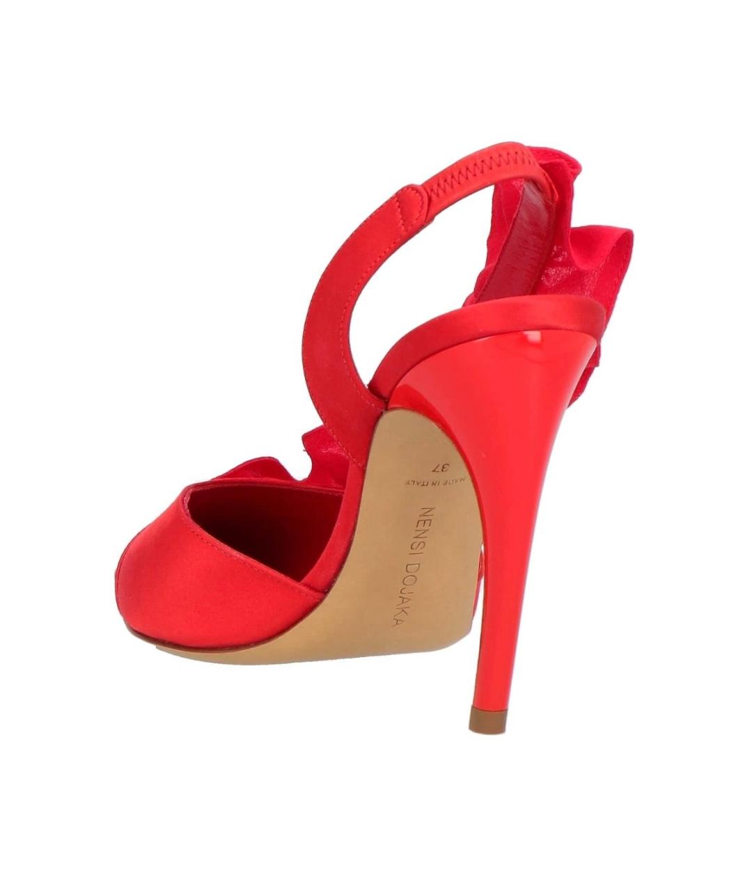 NENSI DOJAKA Красные текстильные туфли, фото 4