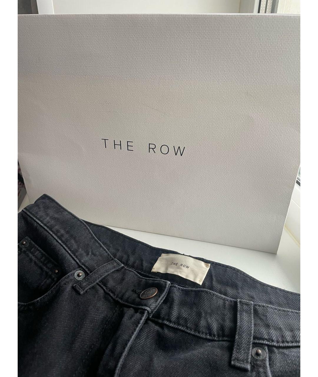 THE ROW Черные хлопковые прямые джинсы, фото 3