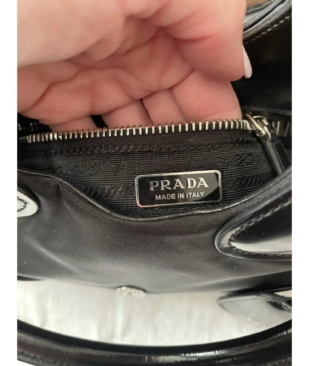 PRADA Черная сумка с короткими ручками, фото 6