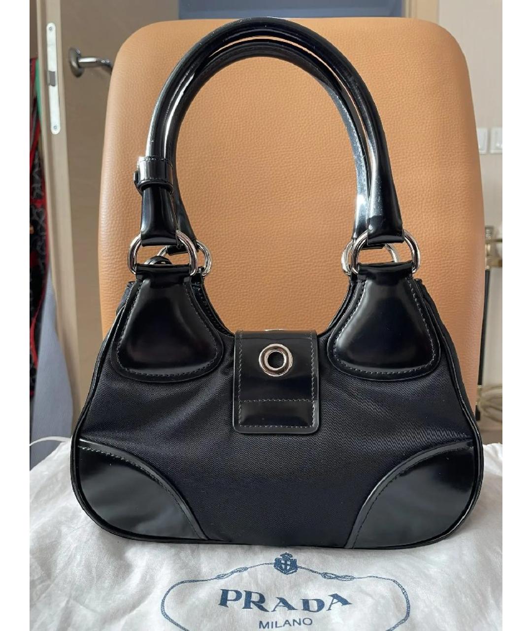 PRADA Черная сумка с короткими ручками, фото 2